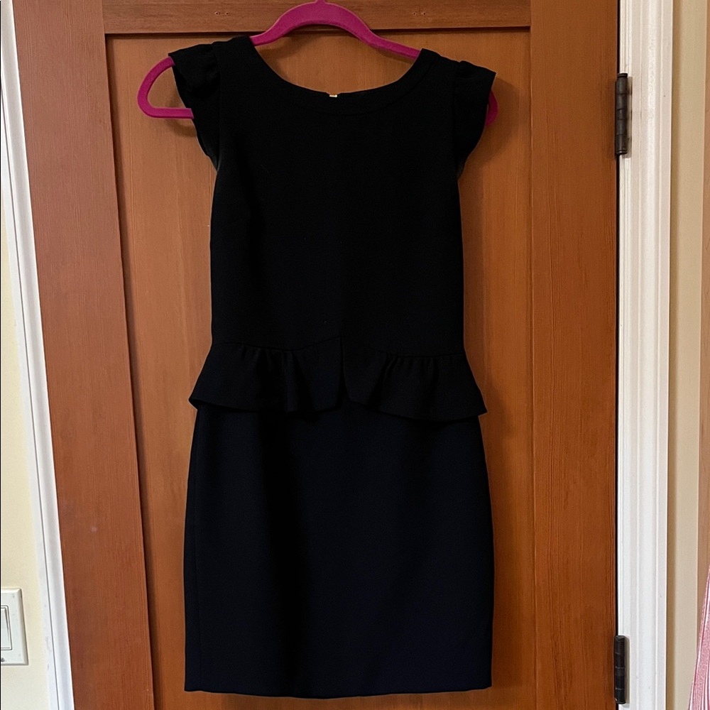 Sandro Black Peplum Dress